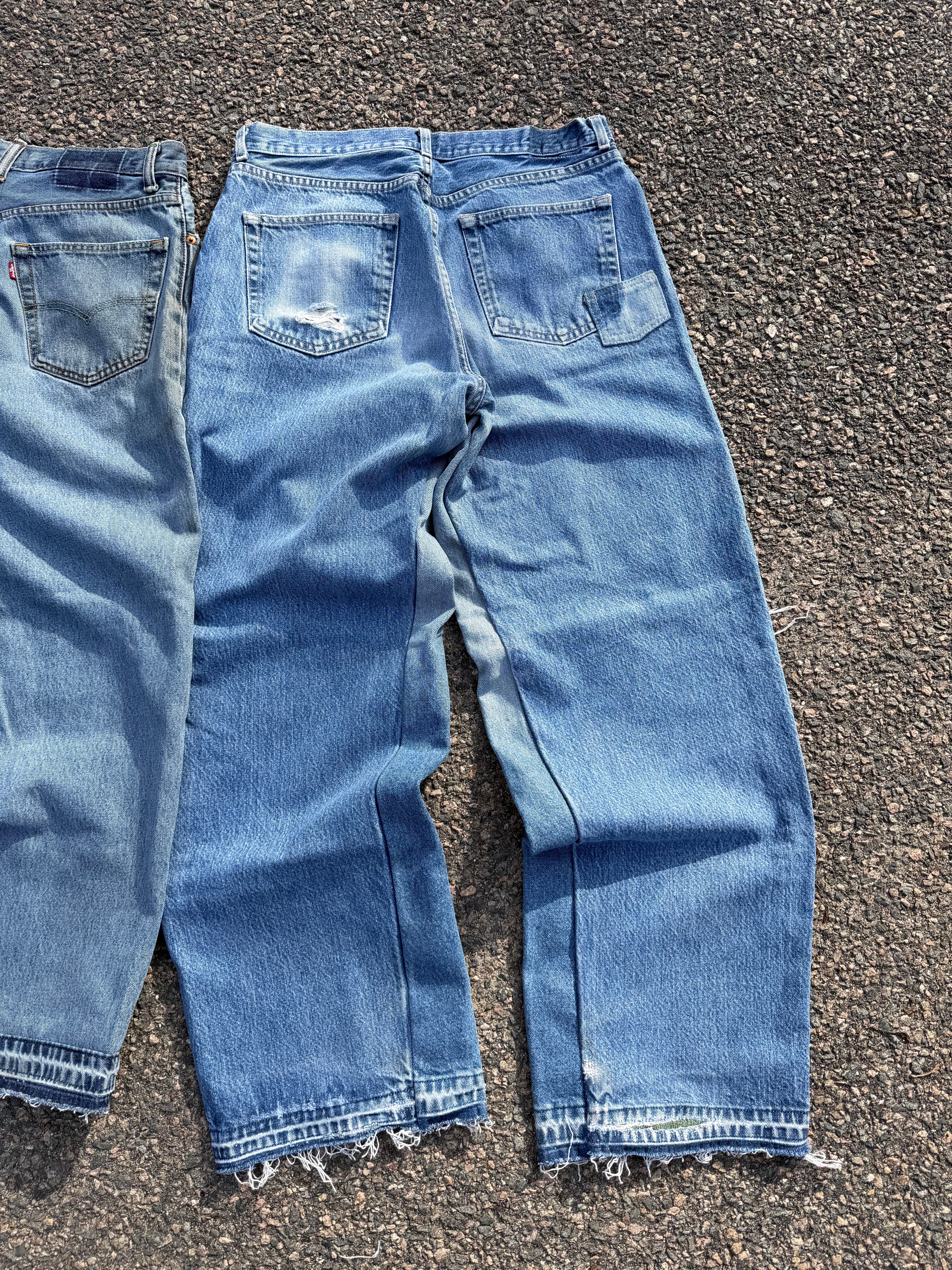 Blue Flame Studded Denim